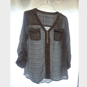 chevron blouse